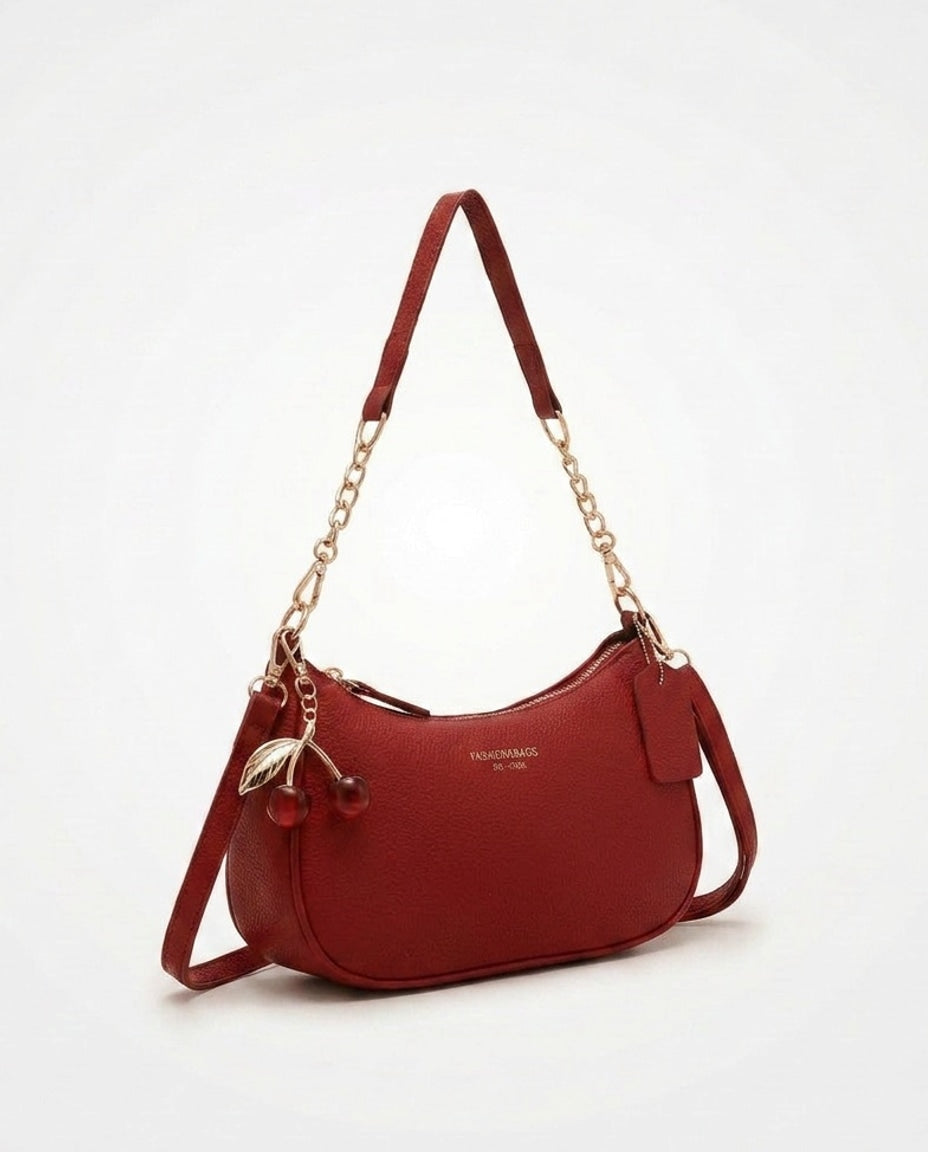 Blandine Lécot | Small Chain Strap Crescent Crossbody Bag