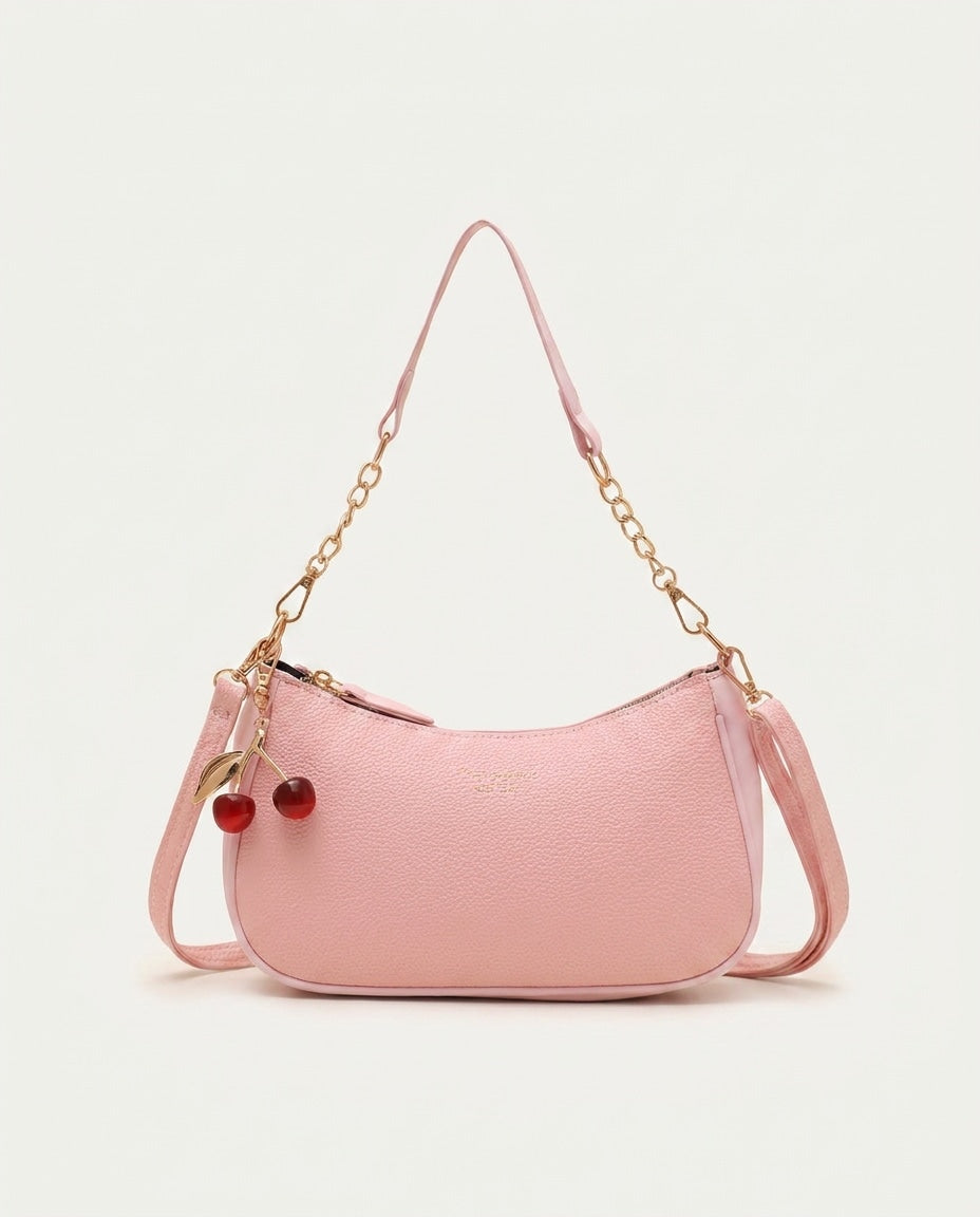 Blandine Lécot | Small Chain Strap Crescent Crossbody Bag