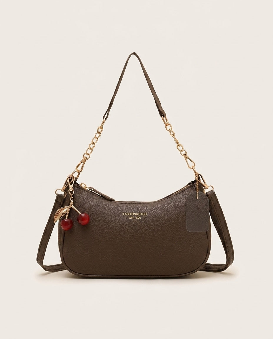 Blandine Lécot | Small Chain Strap Crescent Crossbody Bag