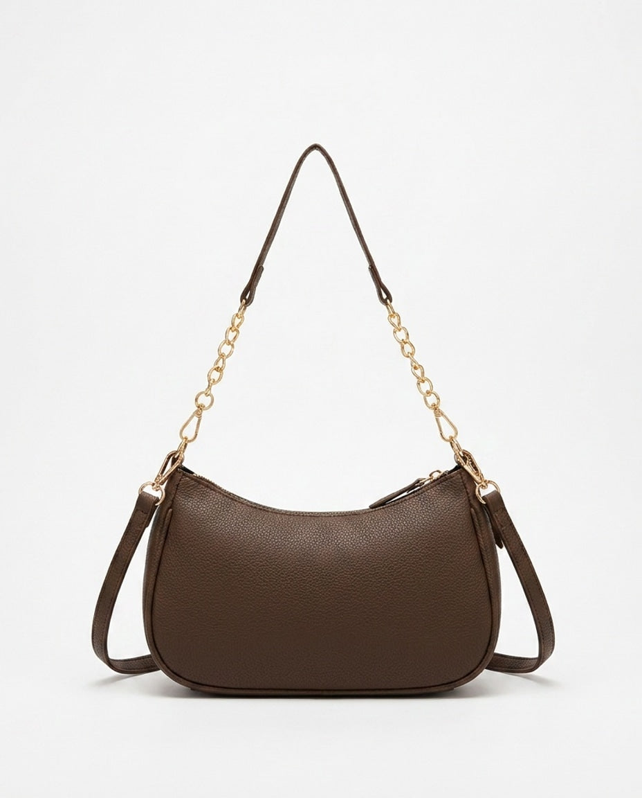 Blandine Lécot | Small Chain Strap Crescent Crossbody Bag