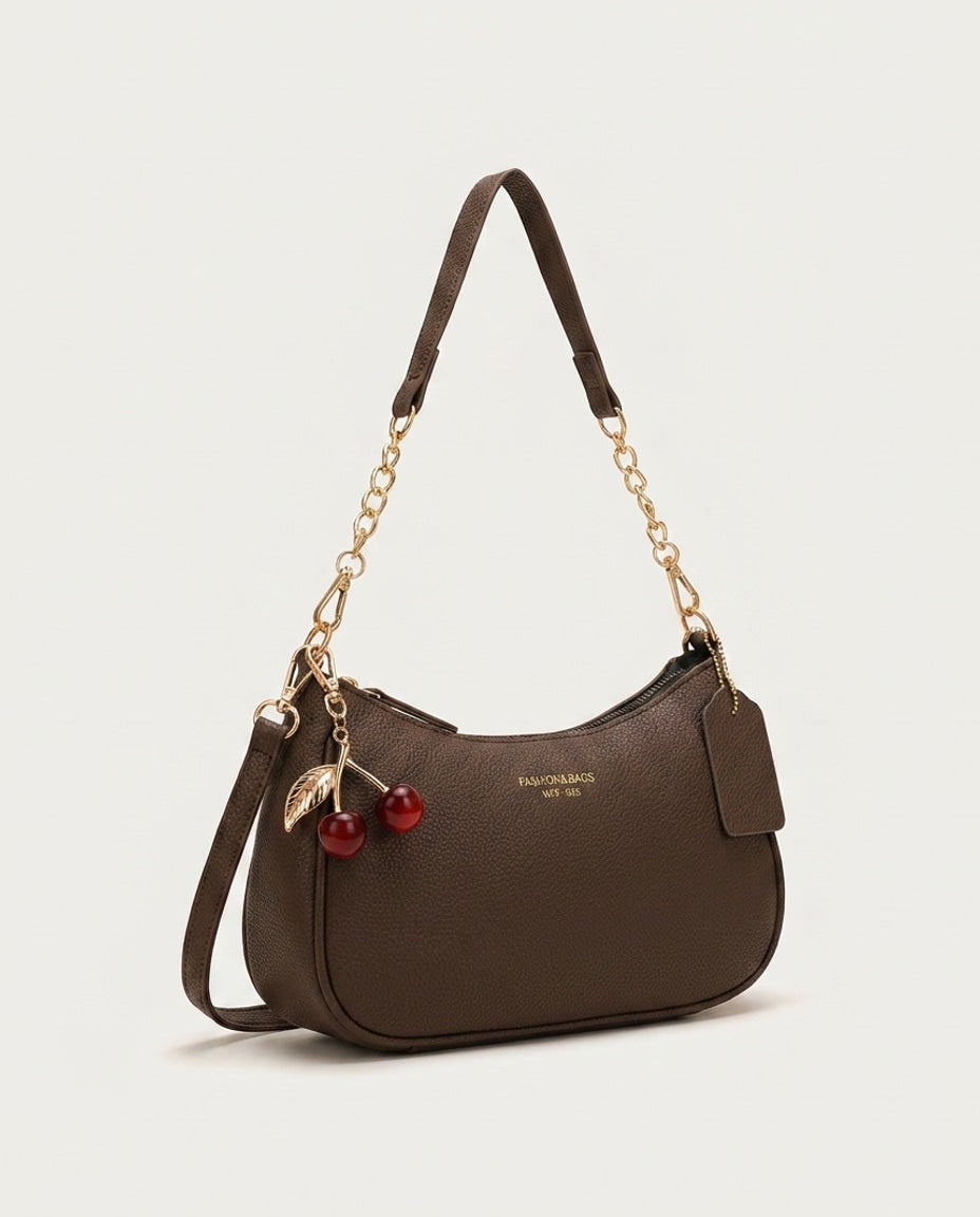 Blandine Lécot | Small Chain Strap Crescent Crossbody Bag