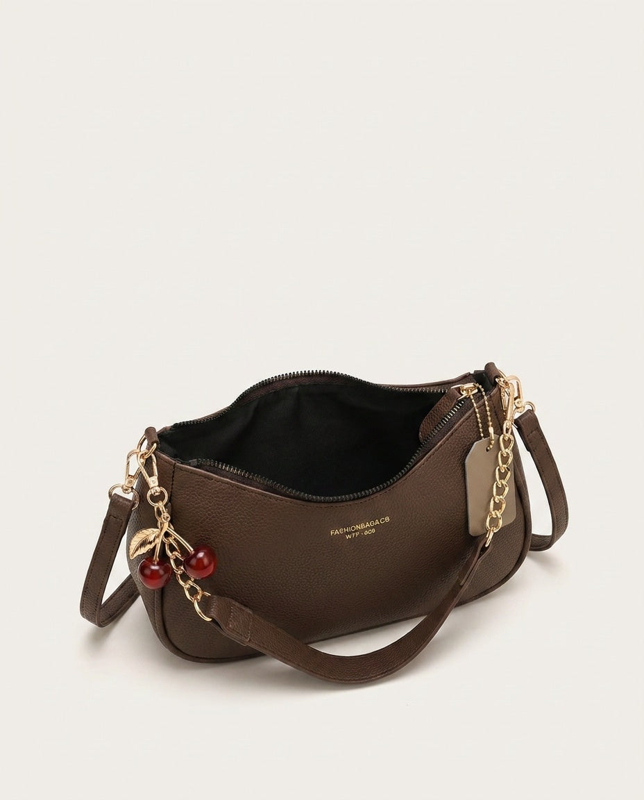 Blandine Lécot | Small Chain Strap Crescent Crossbody Bag