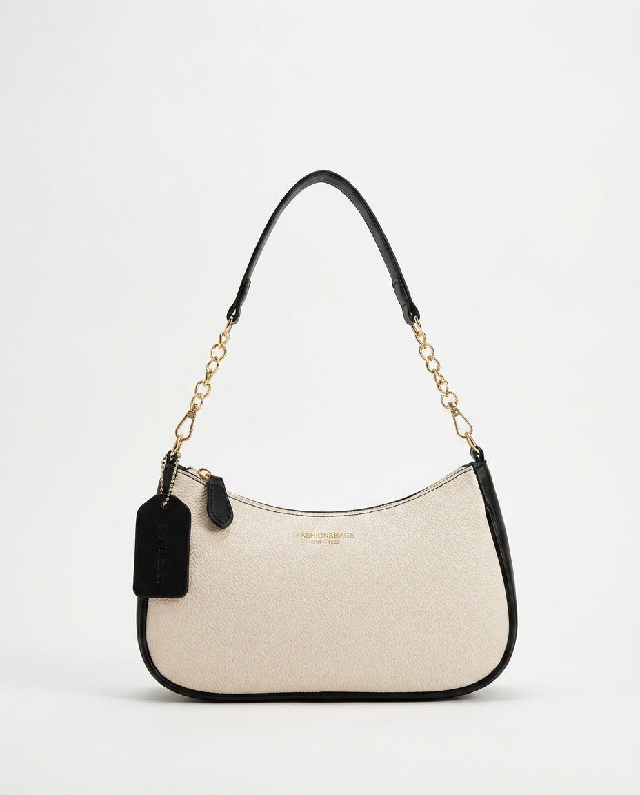 Blandine Lécot | Small Chain Strap Crescent Crossbody Bag