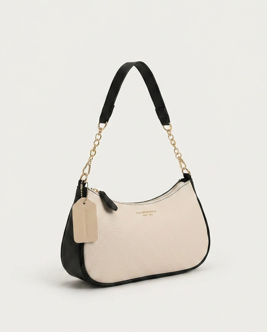 Blandine Lécot | Small Chain Strap Crescent Crossbody Bag