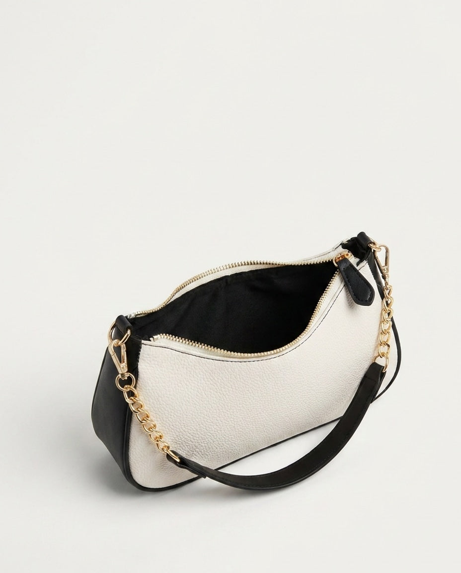 Blandine Lécot | Small Chain Strap Crescent Crossbody Bag