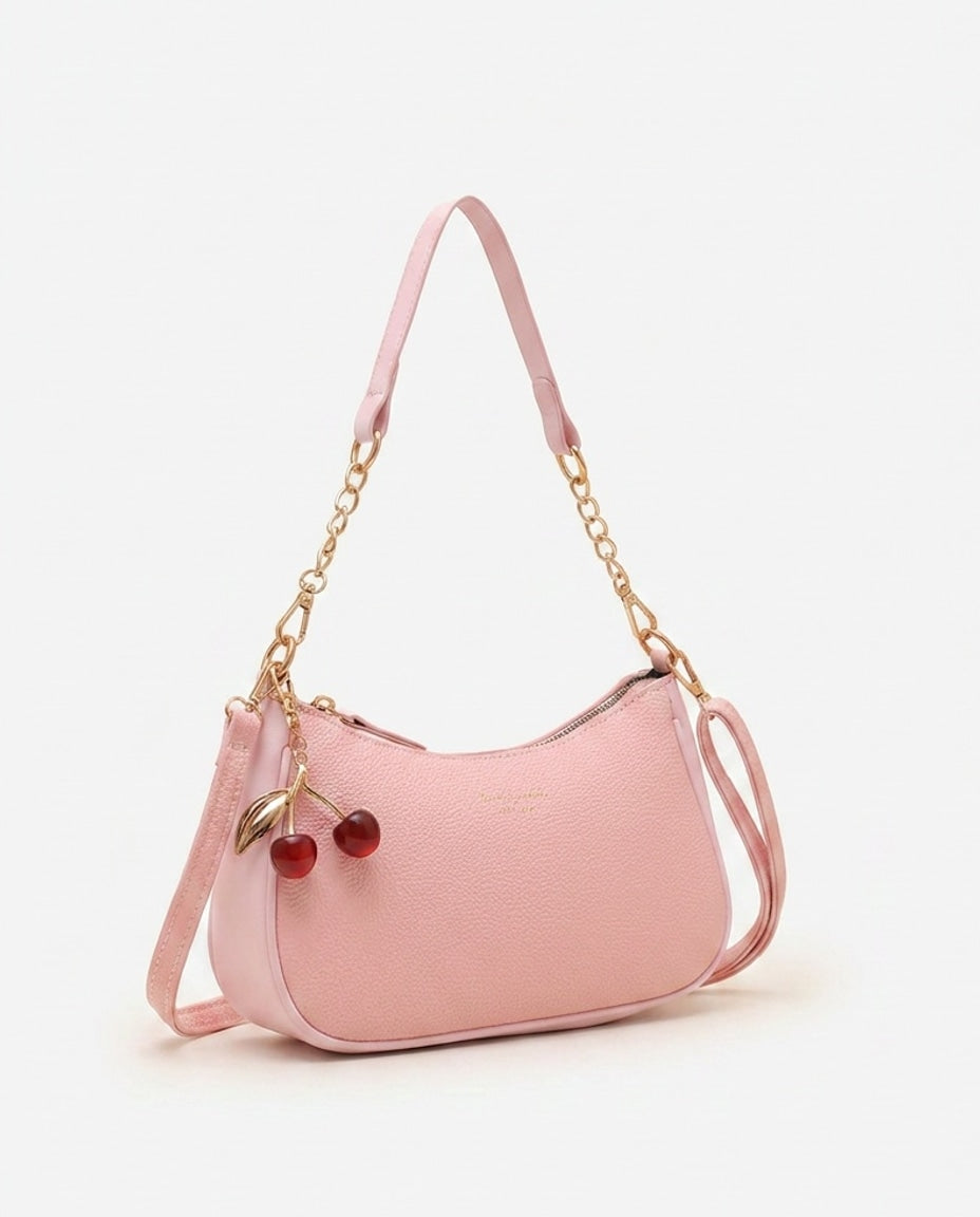 Blandine Lécot | Small Chain Strap Crescent Crossbody Bag