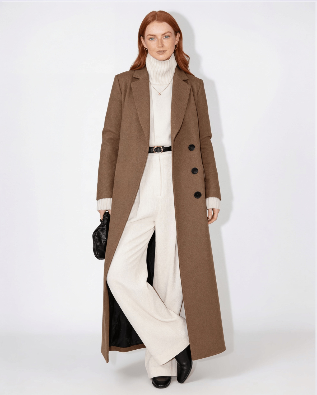 Éliette Montciel | Notch Lapel Single-Breasted Maxi Coat