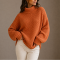 Salomé Villedieu | Women’s Chunky Turtleneck Sweater – Oversized Knit Jumper