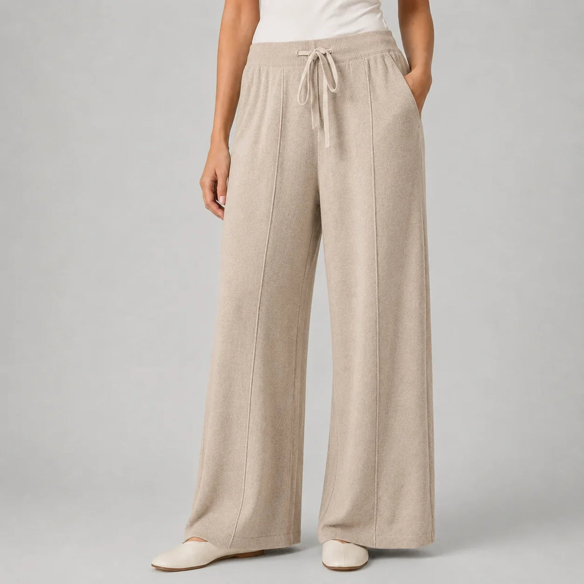 Bertille Flament | Women’s Soft Wide Leg Drawstring Lounge Pants