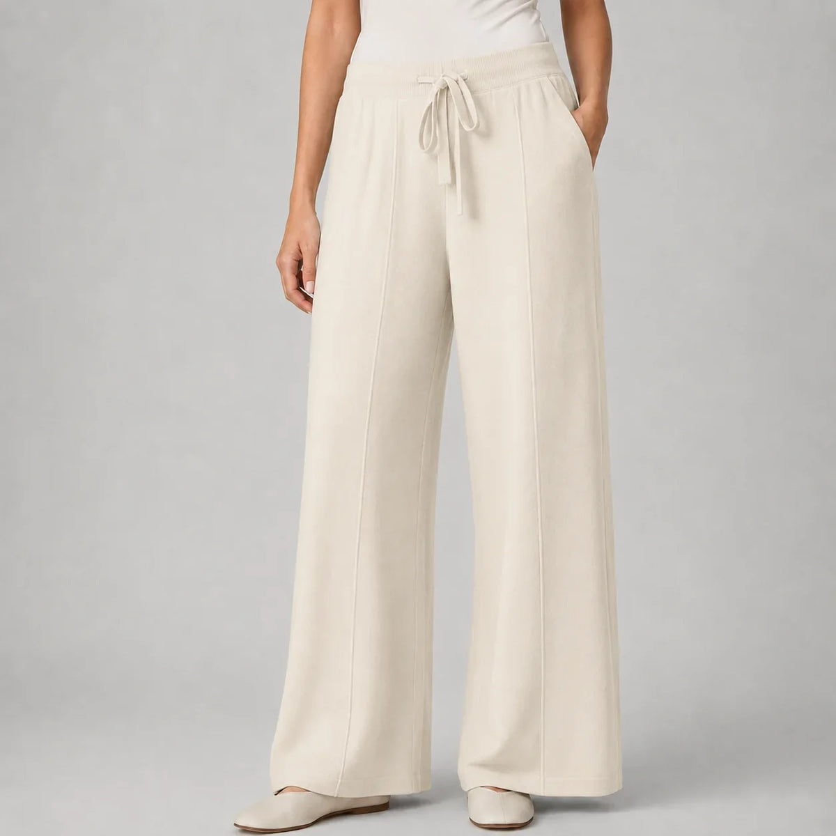 Bertille Flament | Women’s Soft Wide Leg Drawstring Lounge Pants