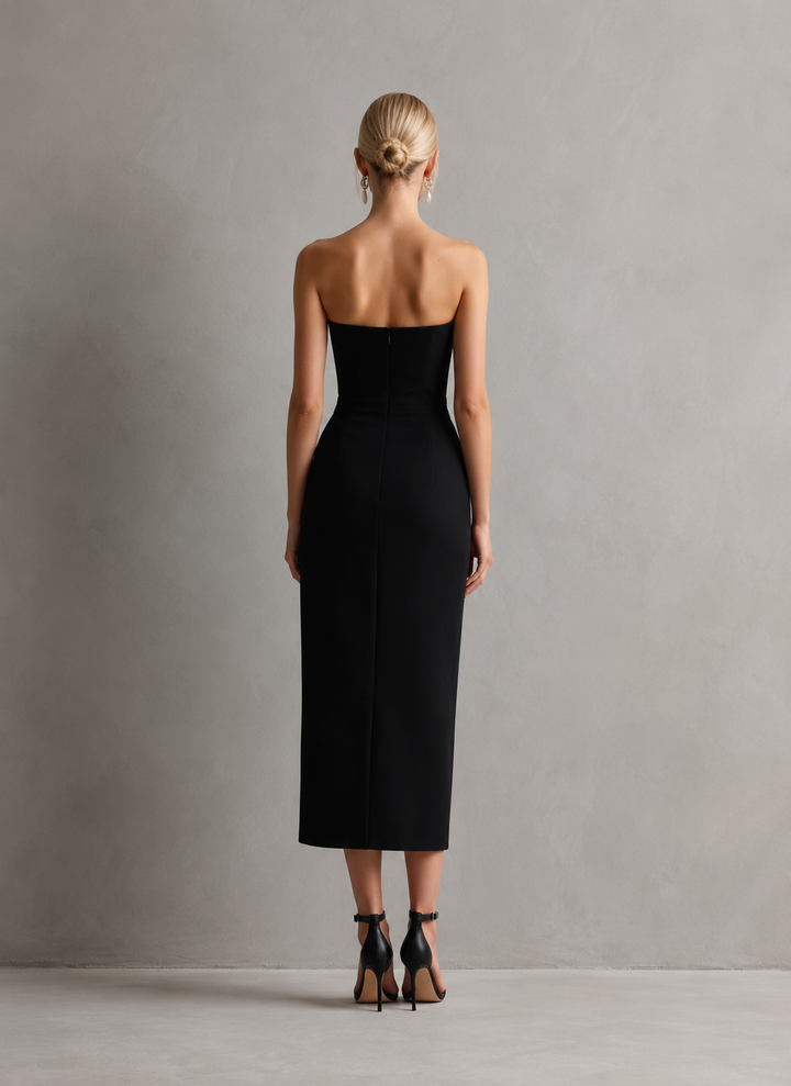Rolanda Strapless Bodycon Midi Dress