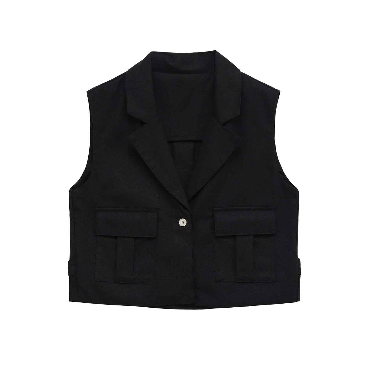Constance Delaroche  | Cropped Tailored Blazer Vest