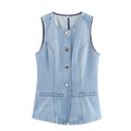 Gisèle Montauban | Denim Waistcoat