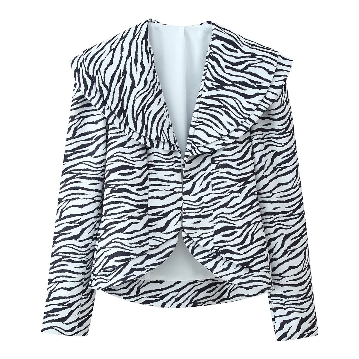 Charlotte de Montfort  | Zebra Print Satin Blazer Co-ord Set