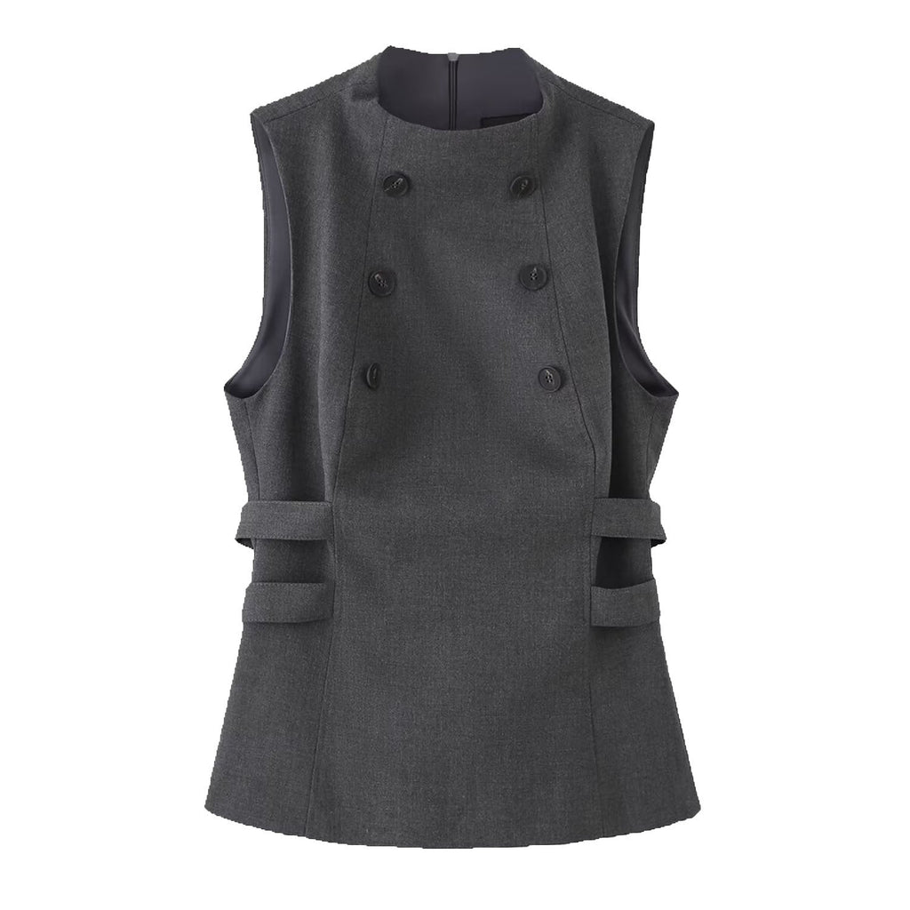 Mireille Valbourg | Double-Breasted Tailored Waistcoat