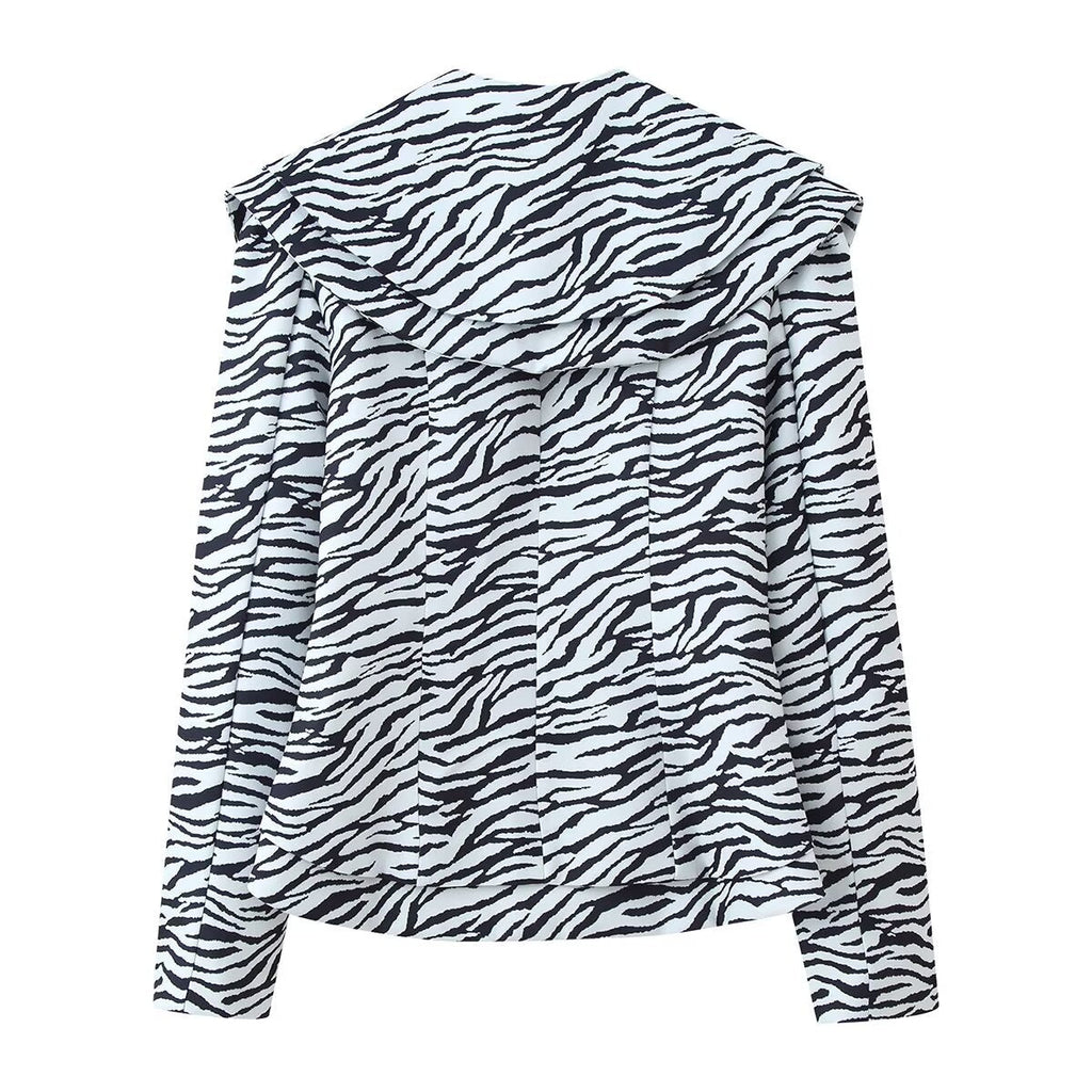 Charlotte de Montfort  | Zebra Print Satin Blazer Co-ord Set