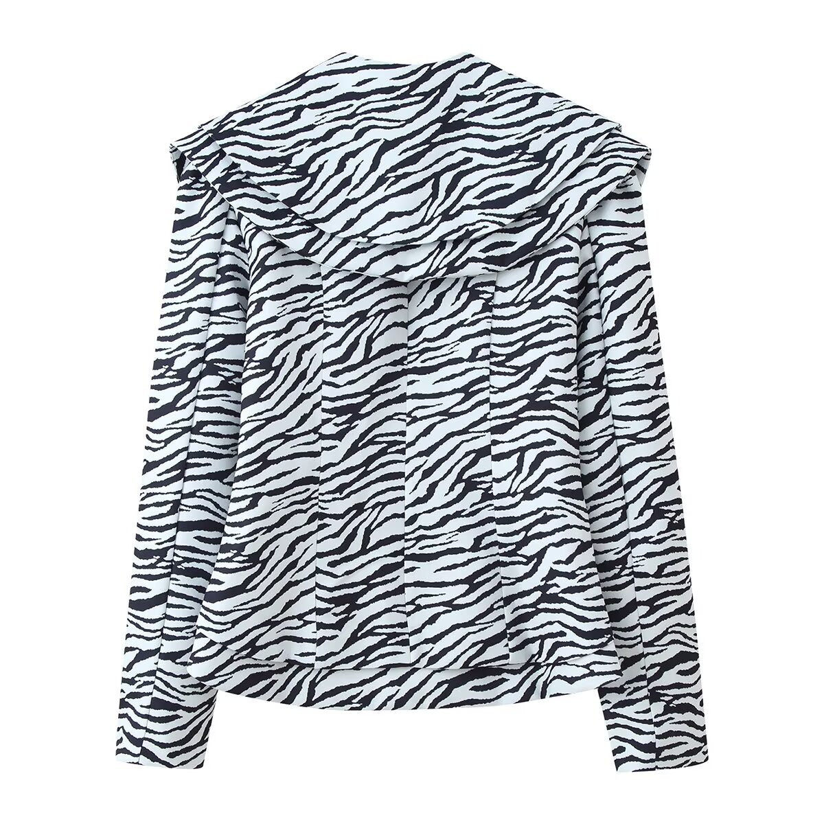 Charlotte de Montfort  | Zebra Print Satin Blazer Co-ord Set