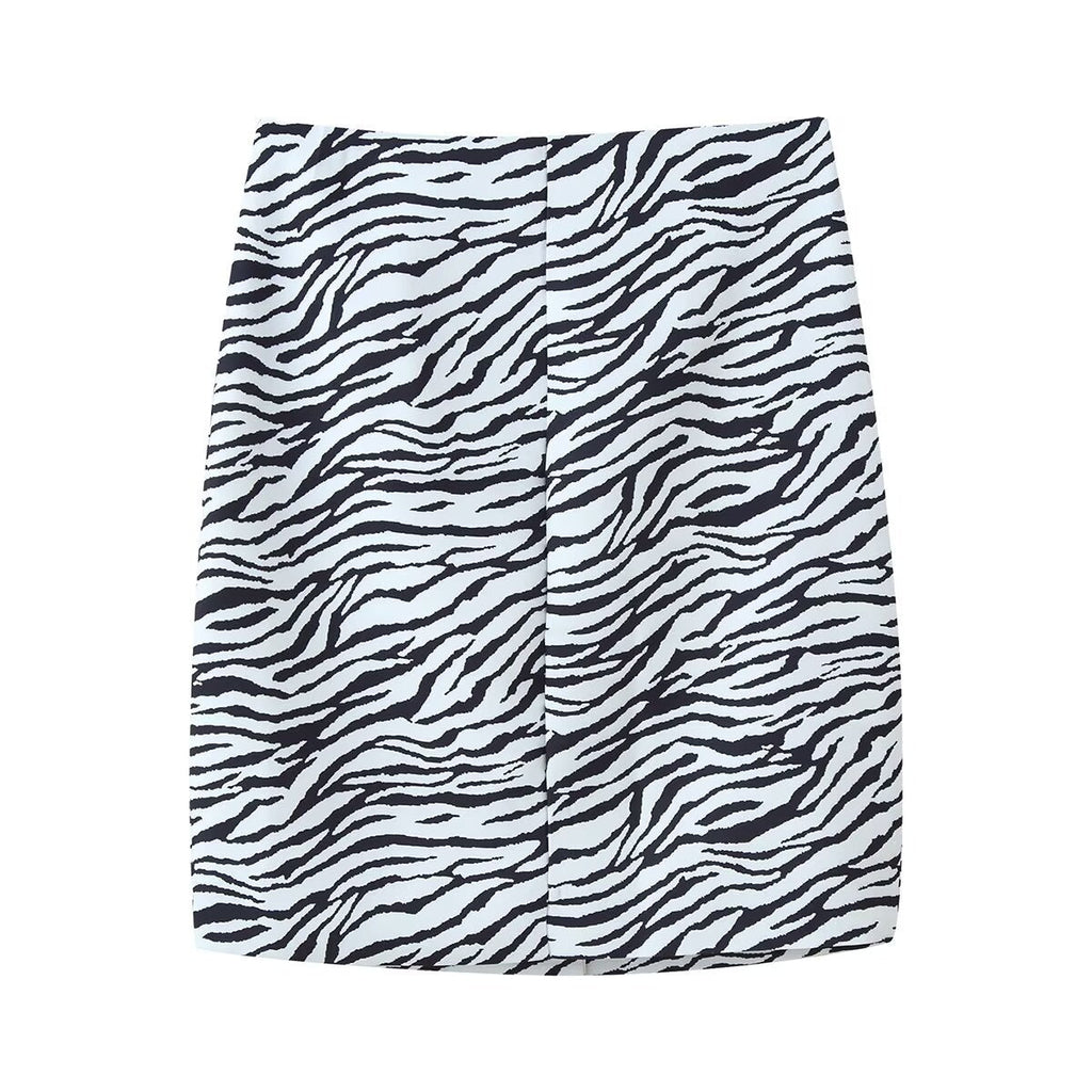 Charlotte de Montfort  | Zebra Print Satin Blazer Co-ord Set
