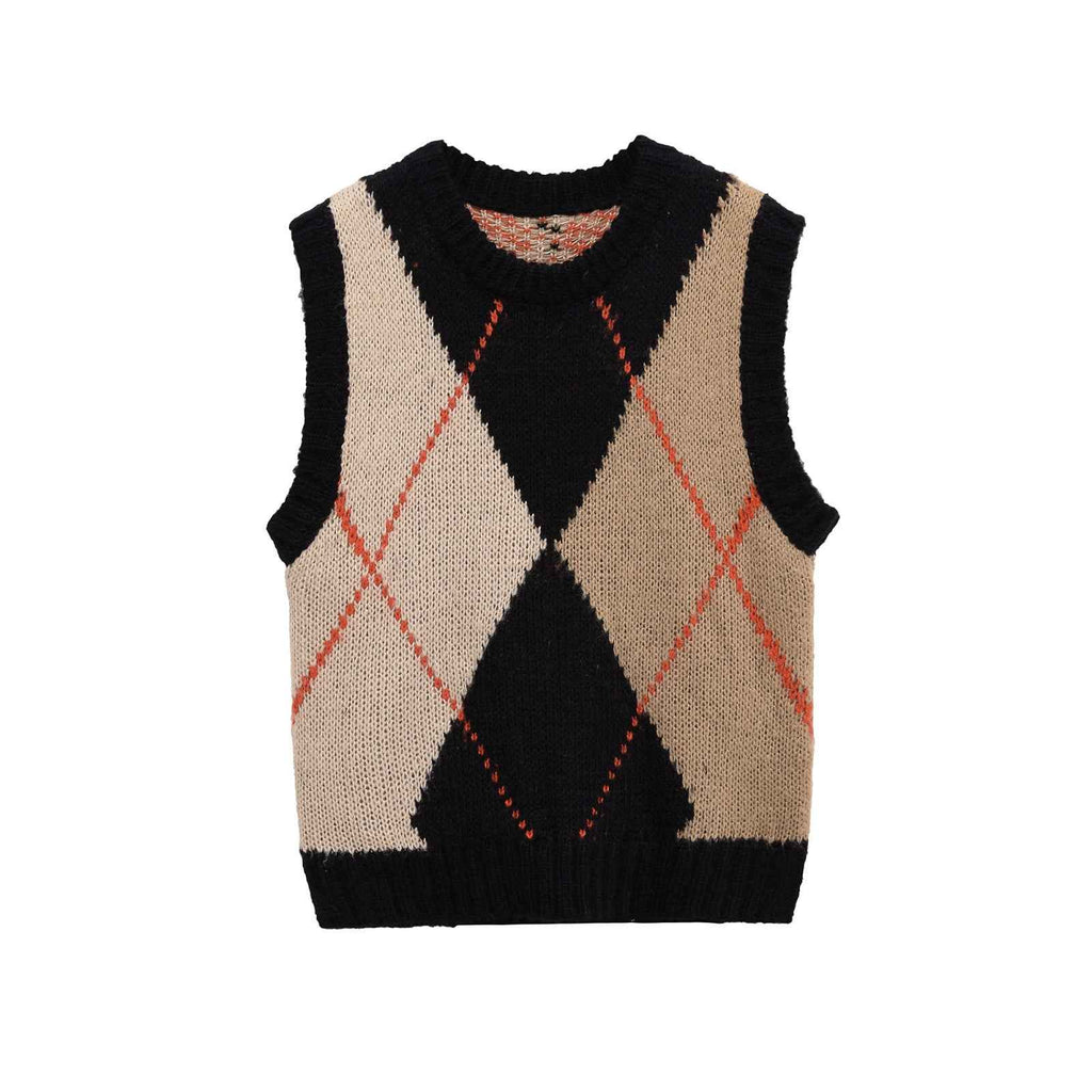 Camille D’Orsay | Argyle Knit Vest