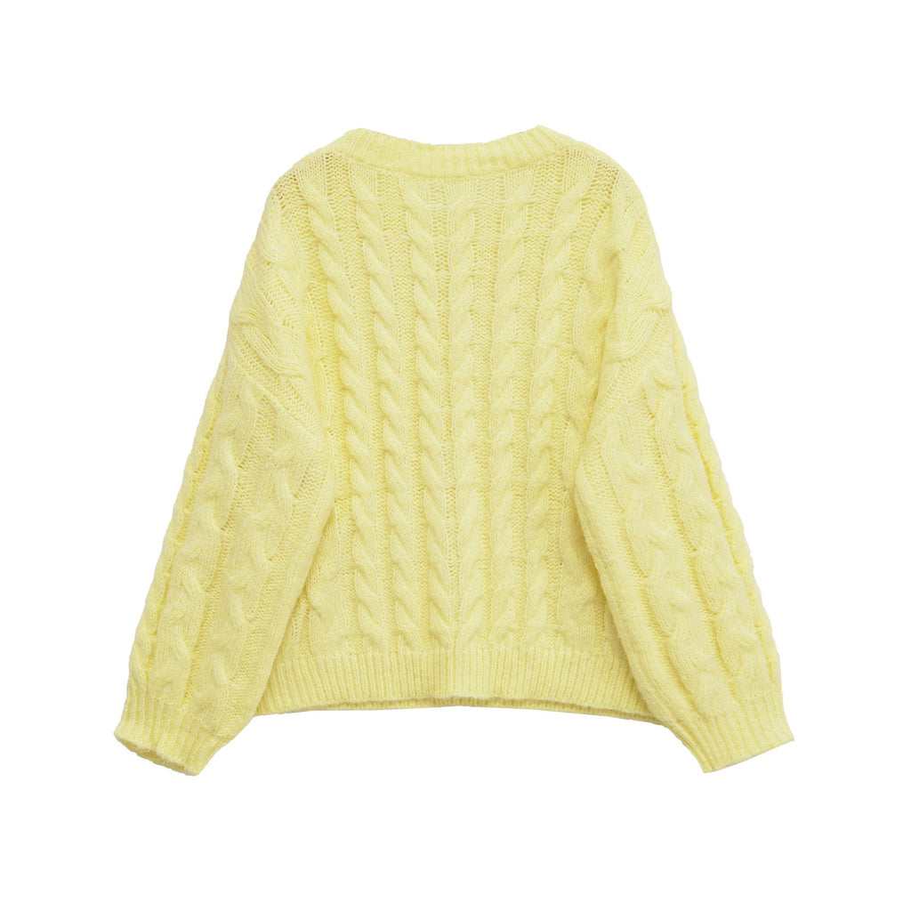 Élodie Valpré  | Relaxed Cropped Cable Knit Top