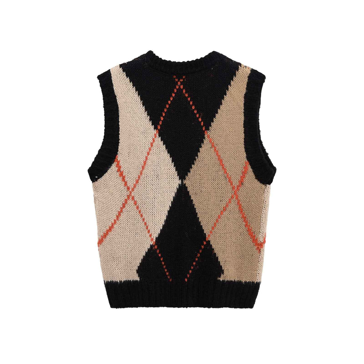 Camille D’Orsay | Argyle Knit Vest