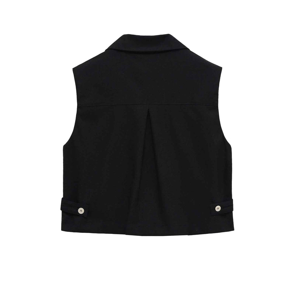 Constance Delaroche  | Cropped Tailored Blazer Vest
