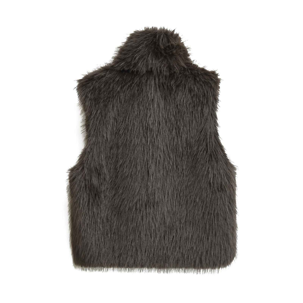 Perrine Valrenne | High-Neck Faux Fur Gilet