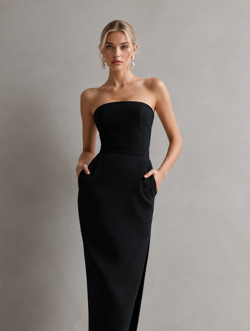 Rolanda Strapless Bodycon Midi Dress