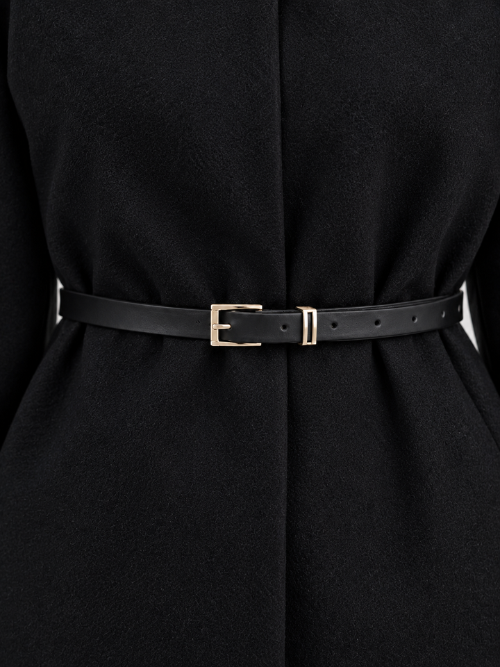 Ivy Bellamy | Women’s Belted Cape Jacket – High Neck Flared Sleeve Coat
