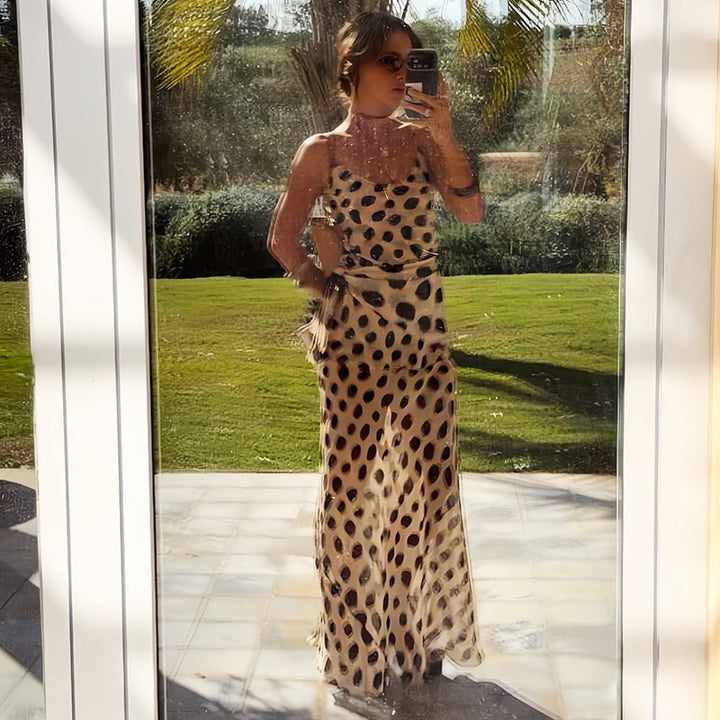 Alessia Bianchi | Polka Dot Maxi Races Dress For Women