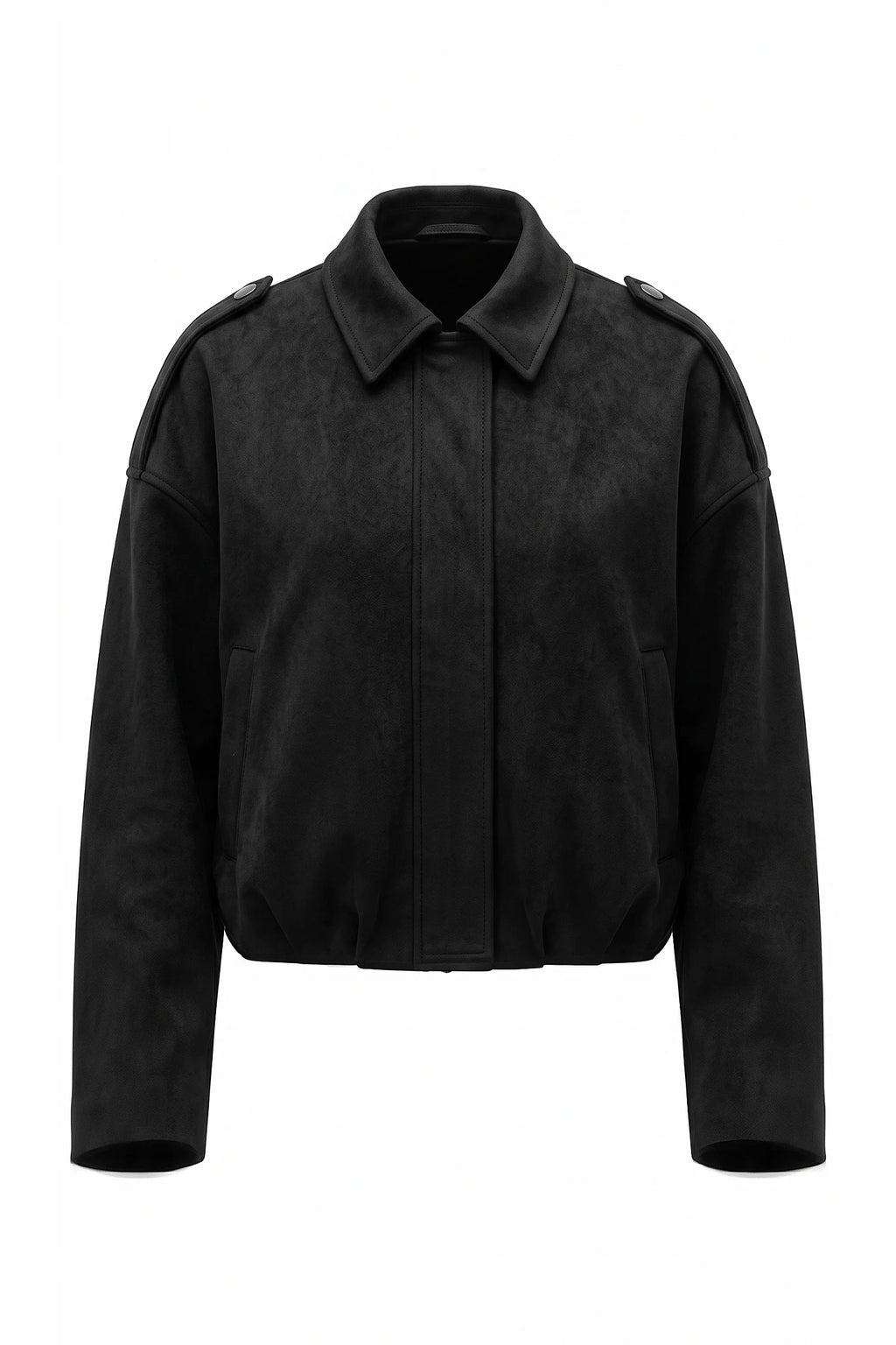 Chloé Fournier | Women's Oversized Suede Bomber Jacket
