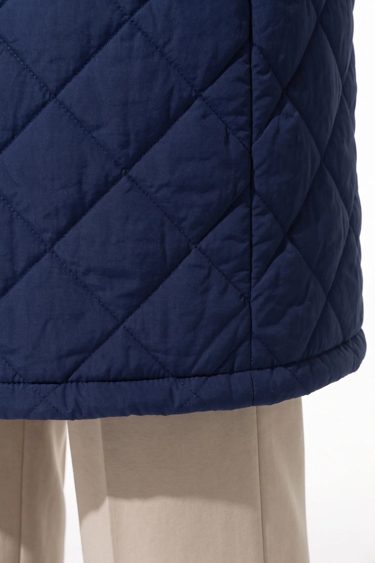 Mylène Tessier | Women's Winter Warm Long Diamond Quilted Hooded Puffer Coat