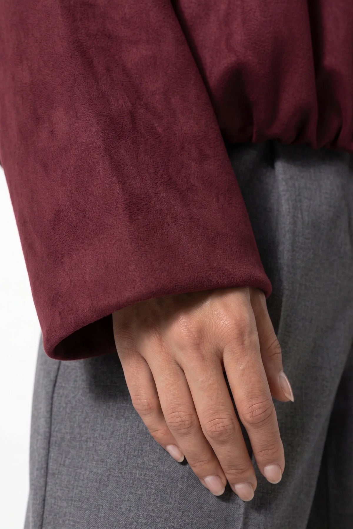 Jade Boyer | Women’s Winter Cropped Bomber Jacket with Oversized Fit