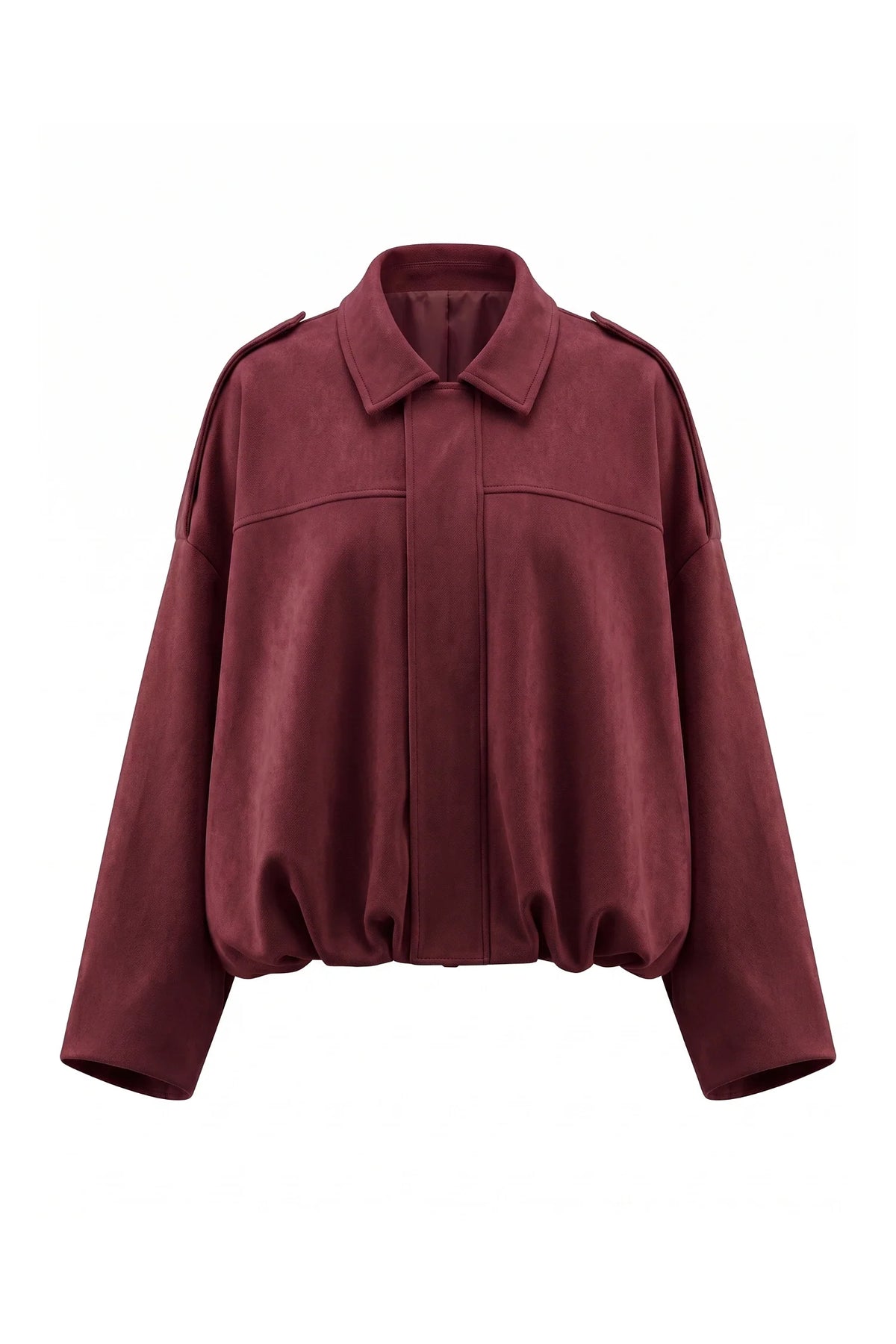 Jade Boyer | Women’s Winter Cropped Bomber Jacket with Oversized Fit
