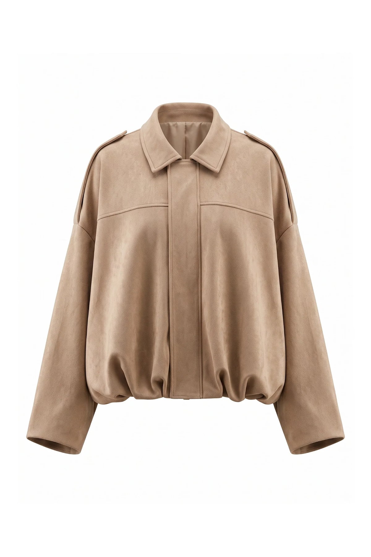 Jade Boyer | Women’s Winter Cropped Bomber Jacket with Oversized Fit