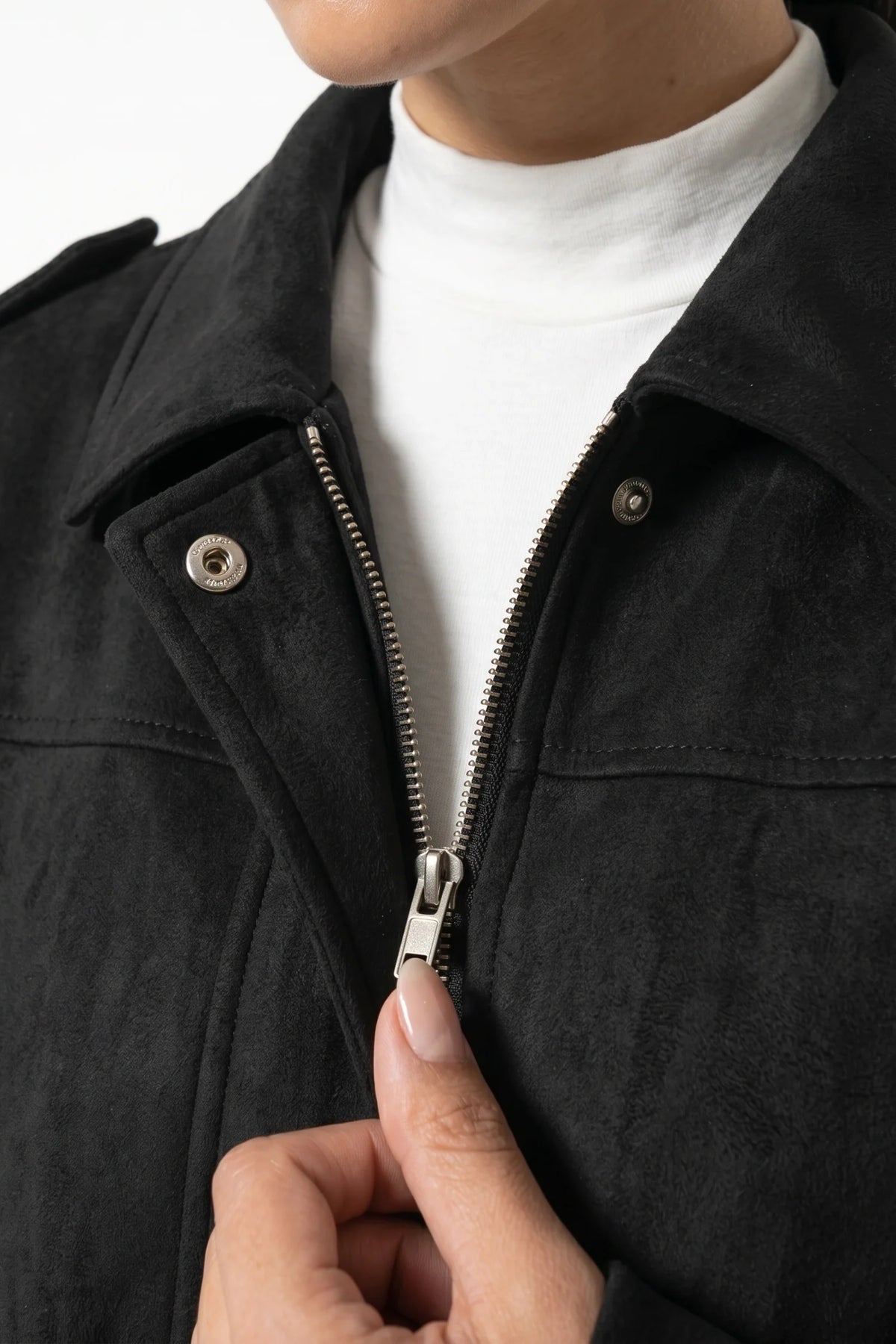 Jade Boyer | Women’s Winter Cropped Bomber Jacket with Oversized Fit
