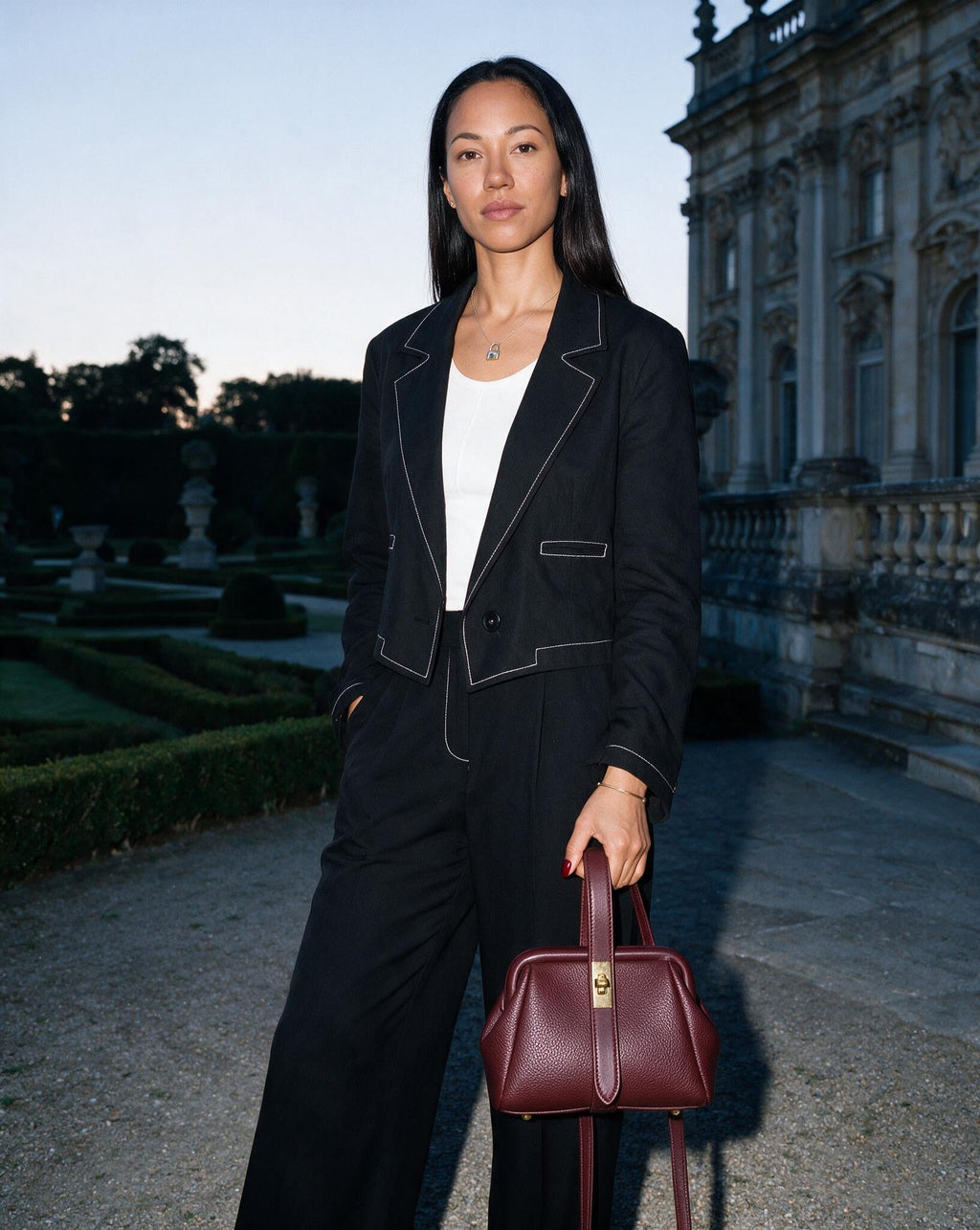 Aimée Desbordes | Pleated Frame Crossbody Bag