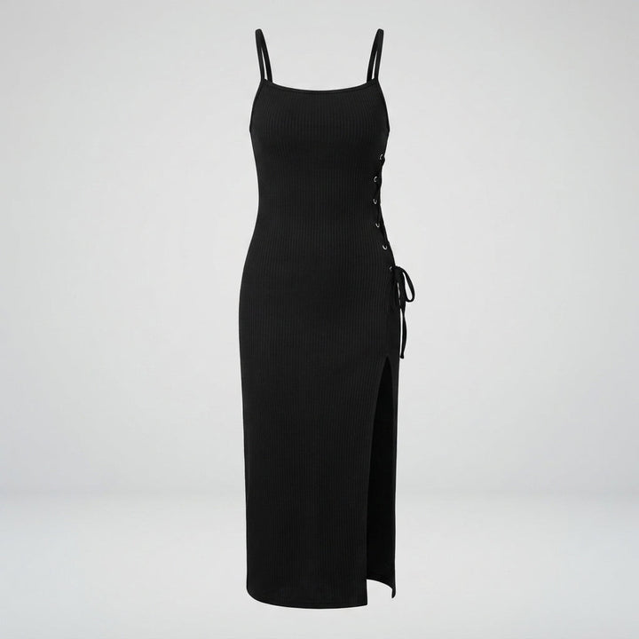 Arianna Leone | Sexy High Slit Halter Maxi Dress For Women