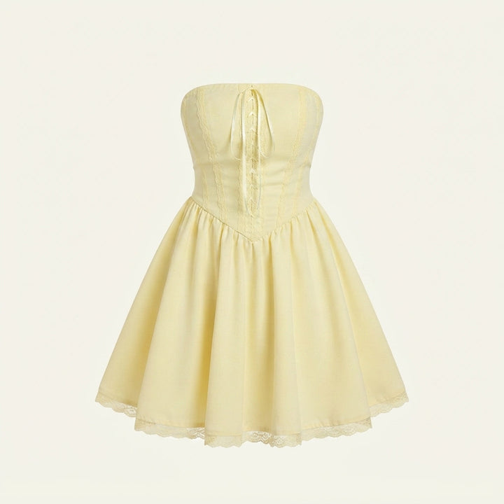 Diletta Moretti | Elegant Strapless Mini Dress For Women
