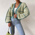 Roxane Valnoir  | Women's Cropped Cardigan