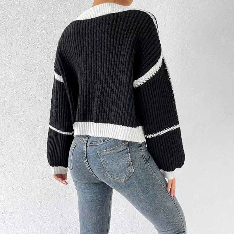 Roxane Valnoir  | Women's Cropped Cardigan