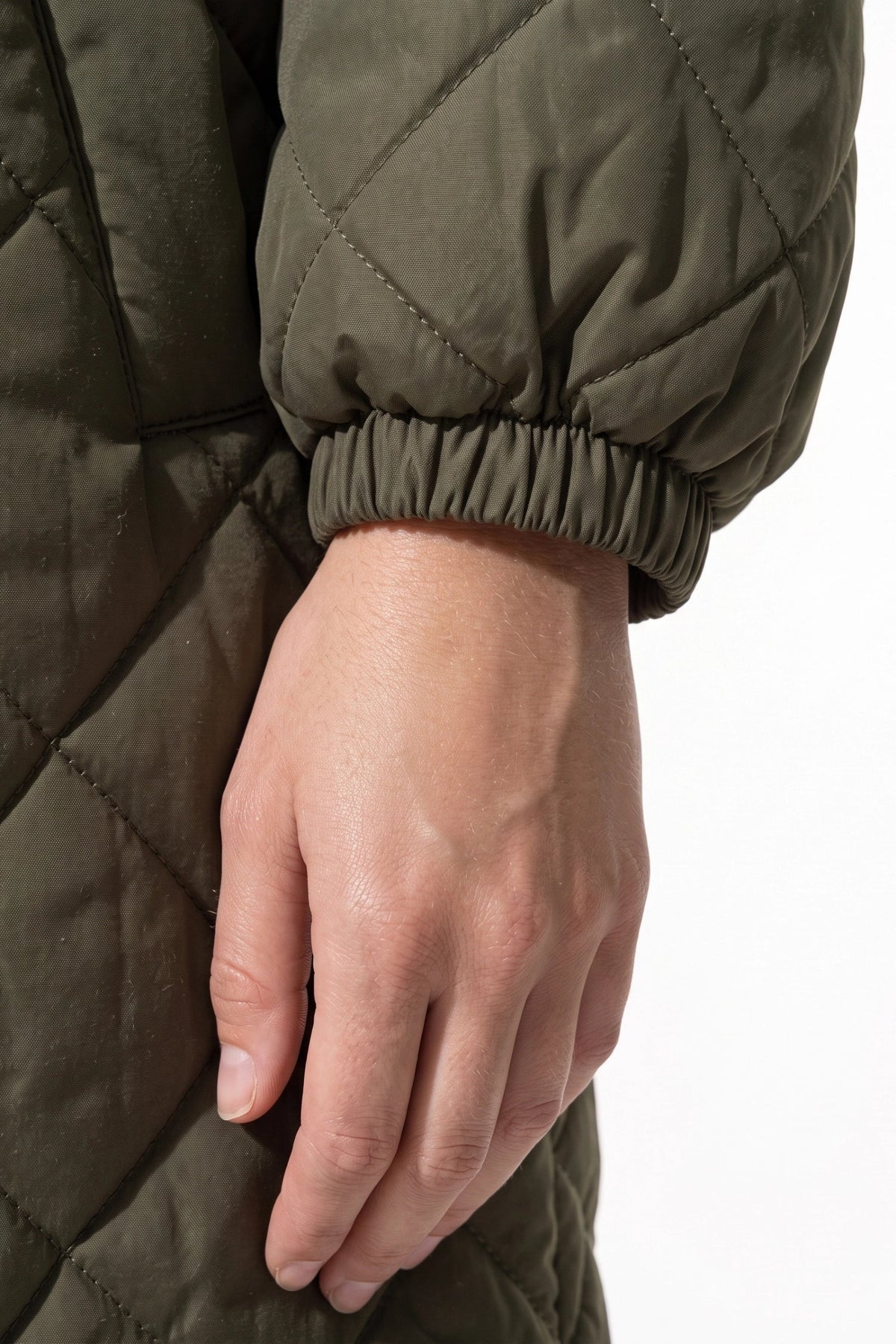 Mylène Tessier | Women's Winter Warm Long Diamond Quilted Hooded Puffer Coat