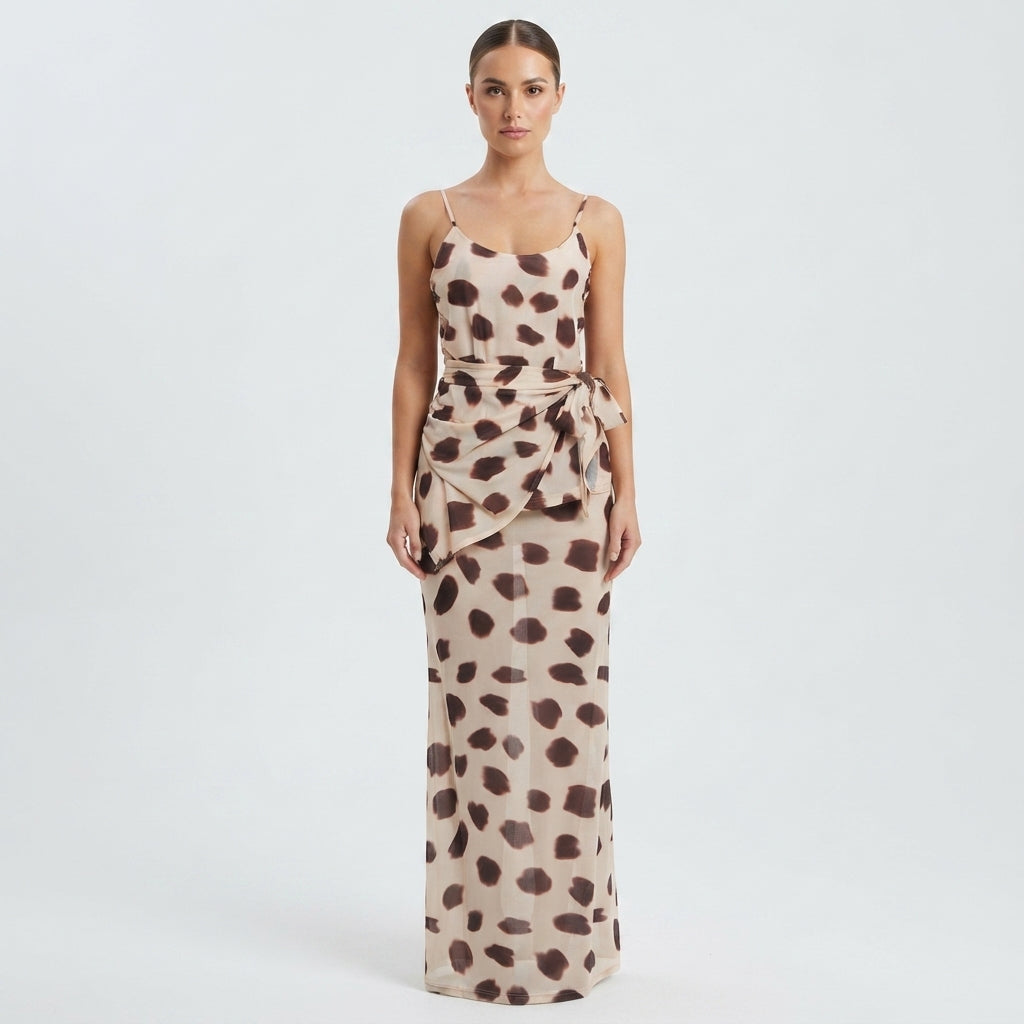 Alessia Bianchi | Polka Dot Maxi Races Dress For Women