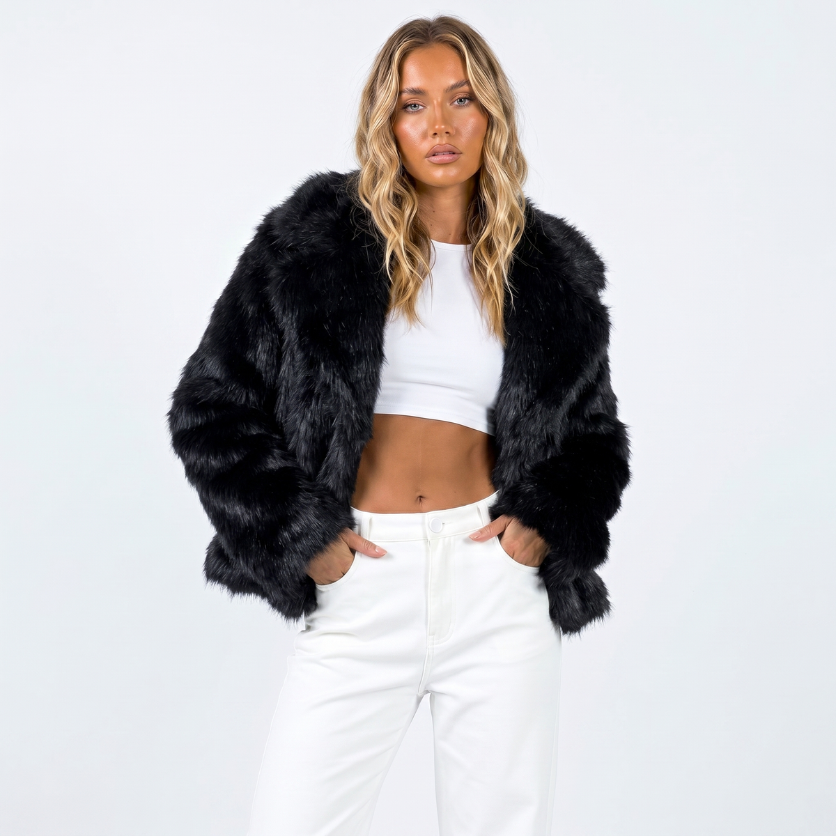 Ysaline Dauvet | Luxury Faux Fur Jacket For Women