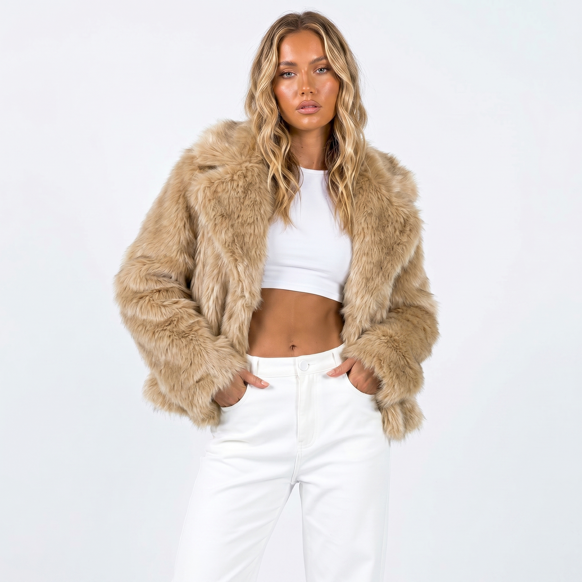 Ysaline Dauvet | Luxury Faux Fur Jacket For Women