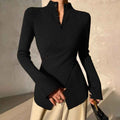 Émeline Chavigny | Women's Wrap Front Long Sleeve Knit Jumper