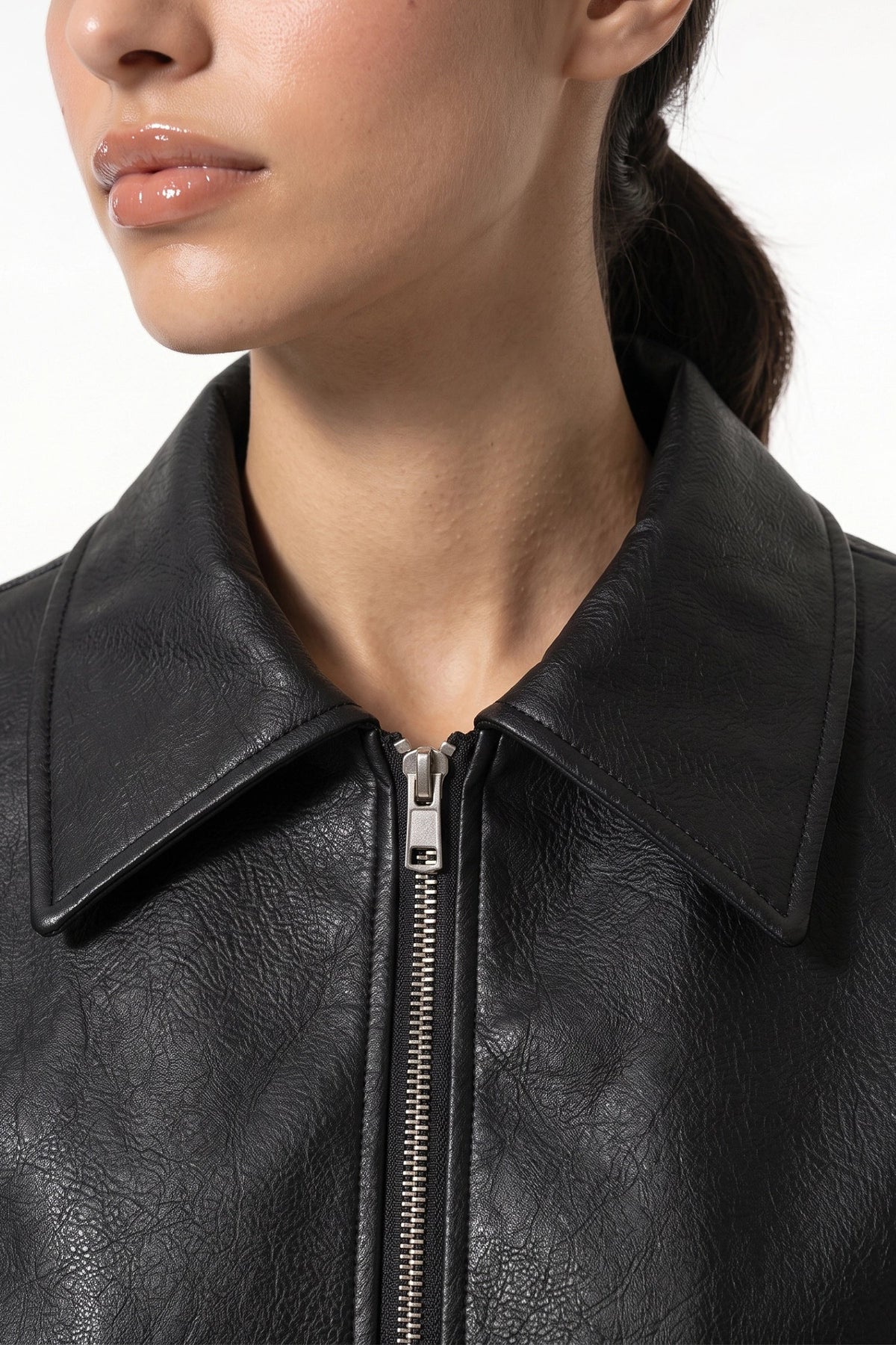 Manon Henry | Women's Winter Versatile Oversized Faux Leather Jacket