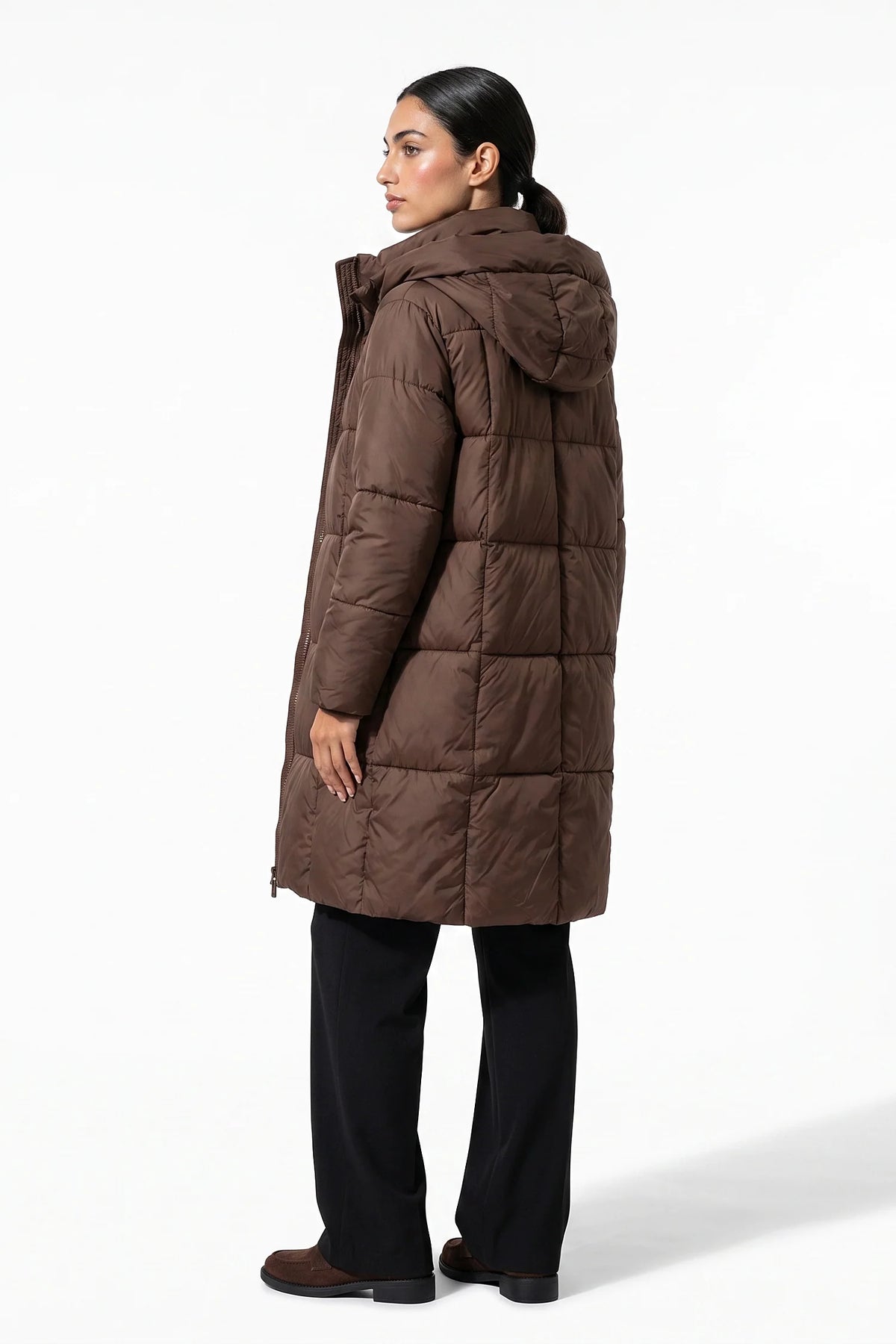 Adèle Laurent | Women’s Winter Warm Long Hooded Puffer Coat