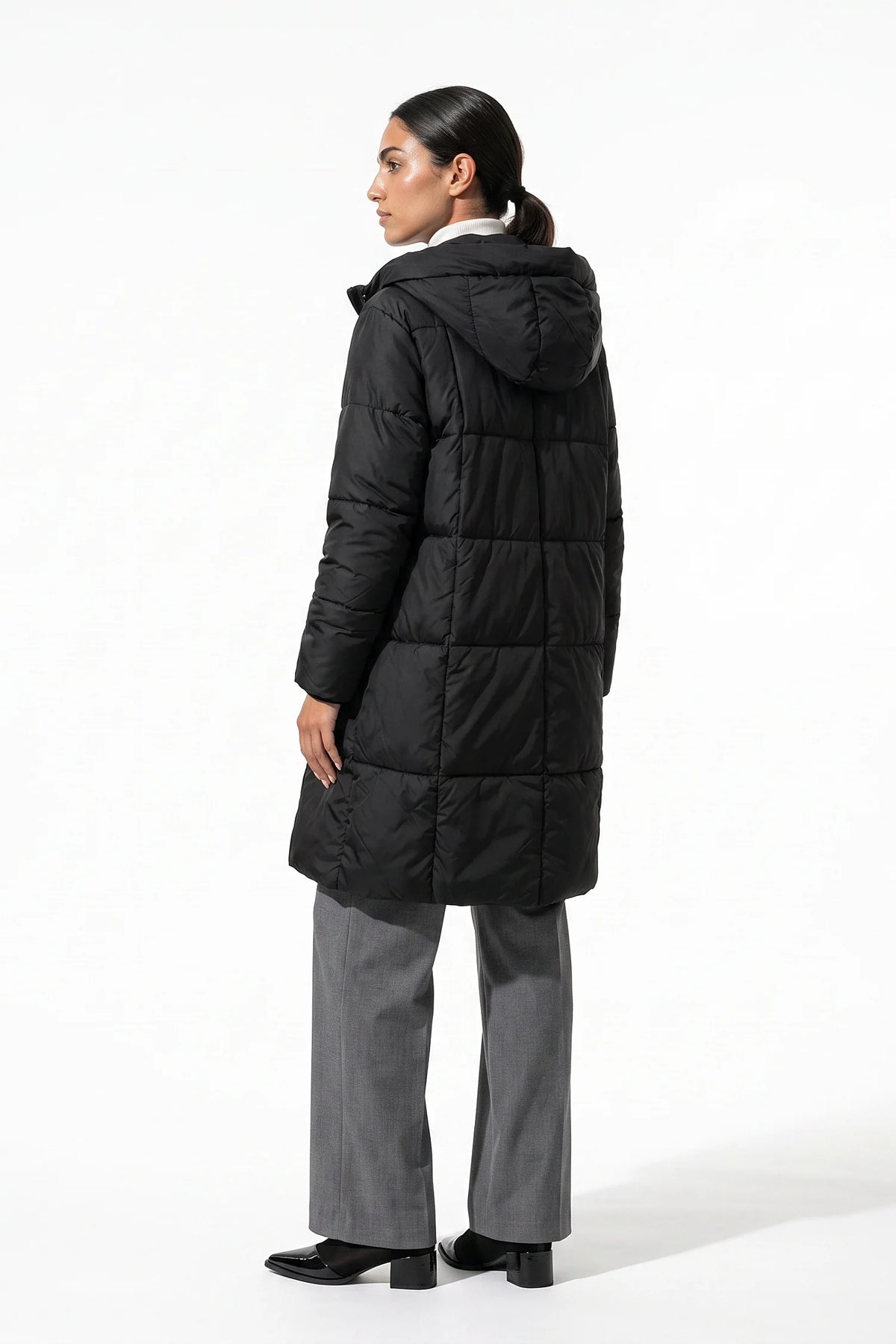 Adèle Laurent | Women’s Winter Warm Long Hooded Puffer Coat