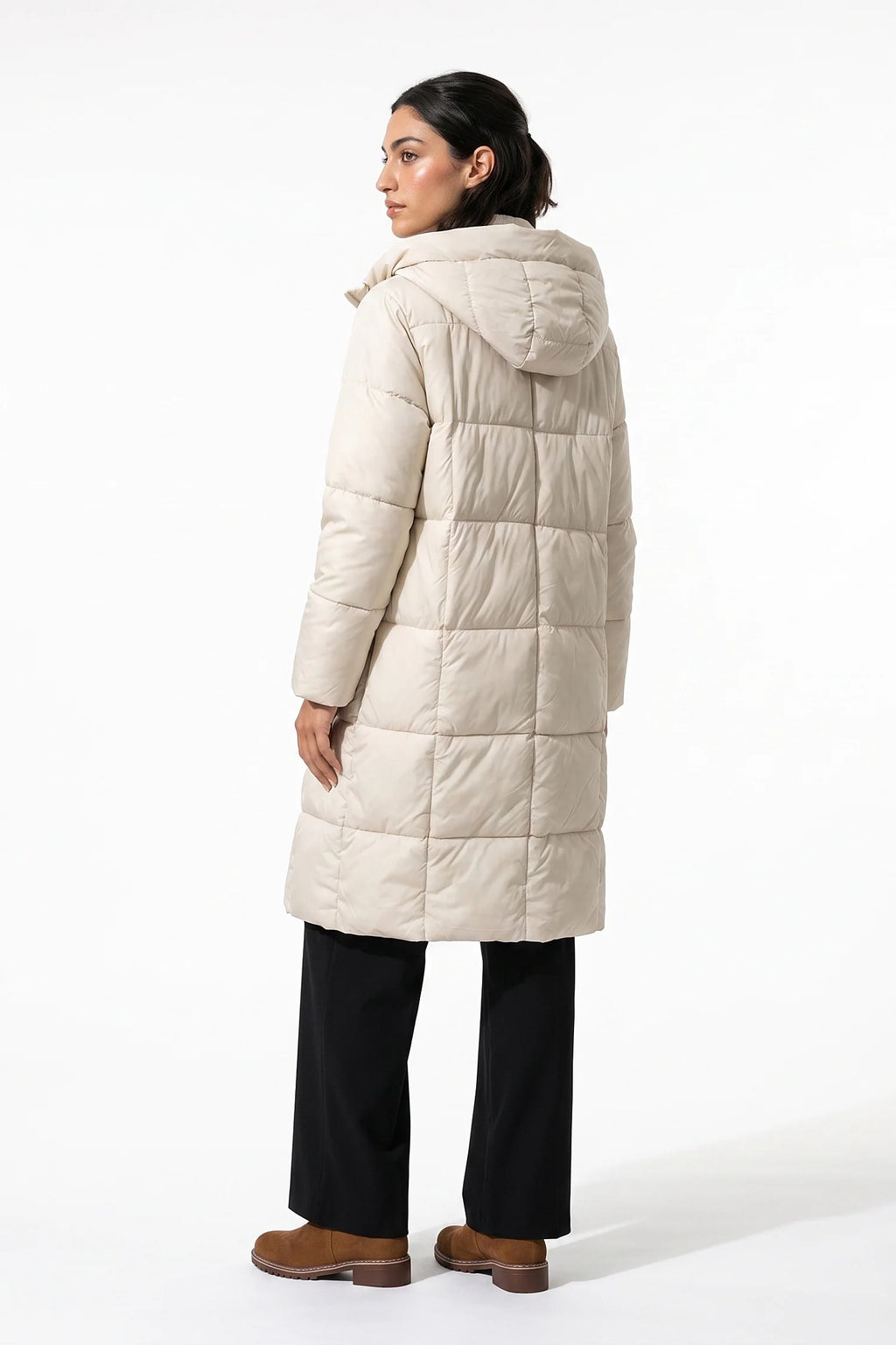Adèle Laurent | Women’s Winter Warm Long Hooded Puffer Coat